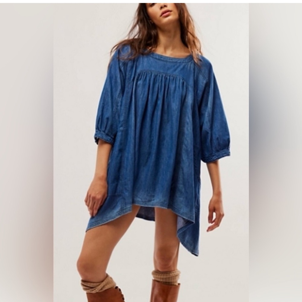FP memories of you chambray dress